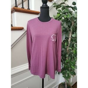Zhenyu Light Maroon Round Neck Casual Top Shirt